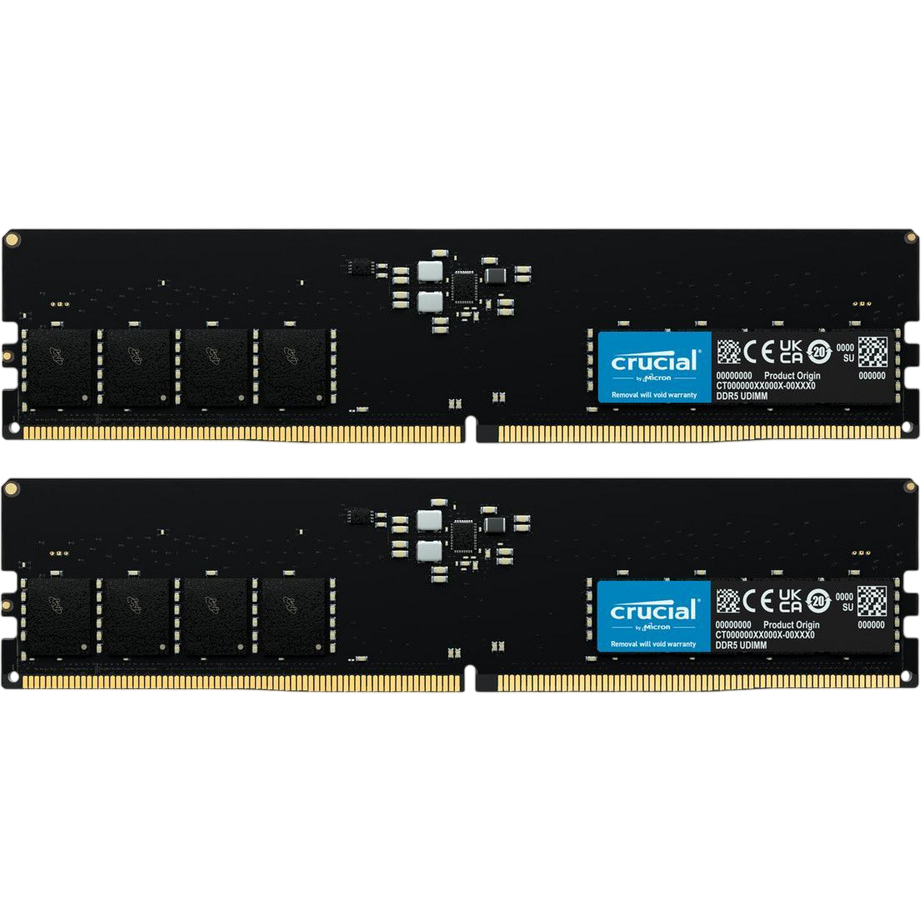 Оперативная память 64GB DDR5 5600MHz Crucial (CT2K32G56C46U5) (2x32GB KIT)