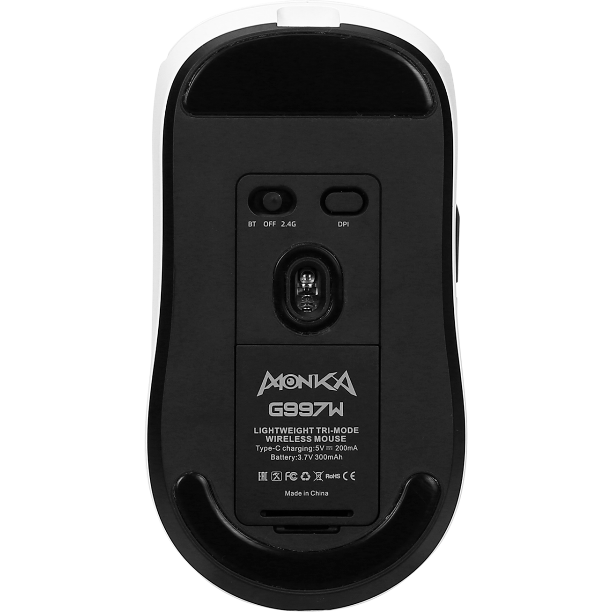 Мышь MARVO G997W Monka Prime White - фото 7