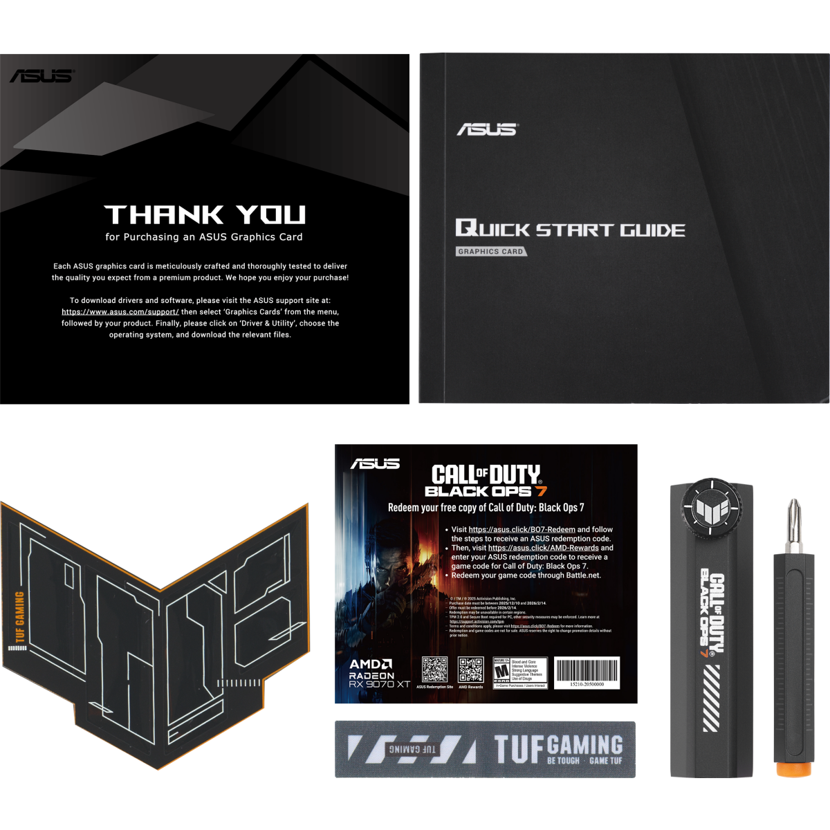Видеокарта AMD Radeon RX 9070 XT ASUS COD BO7 Special Edition OC 16GB (TUF-RX9070XT-O16G-COD-BO7) - фото 12
