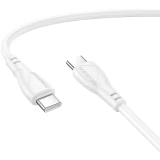 Кабель USB Type-C - USB Type-C, 1м, Borofone BX121 White (6941991123092)