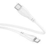 Кабель USB Type-C - USB Type-C, 1м, Borofone BX121 White (6941991123092)