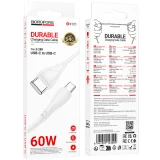 Кабель USB Type-C - USB Type-C, 1м, Borofone BX121 White (6941991123092)