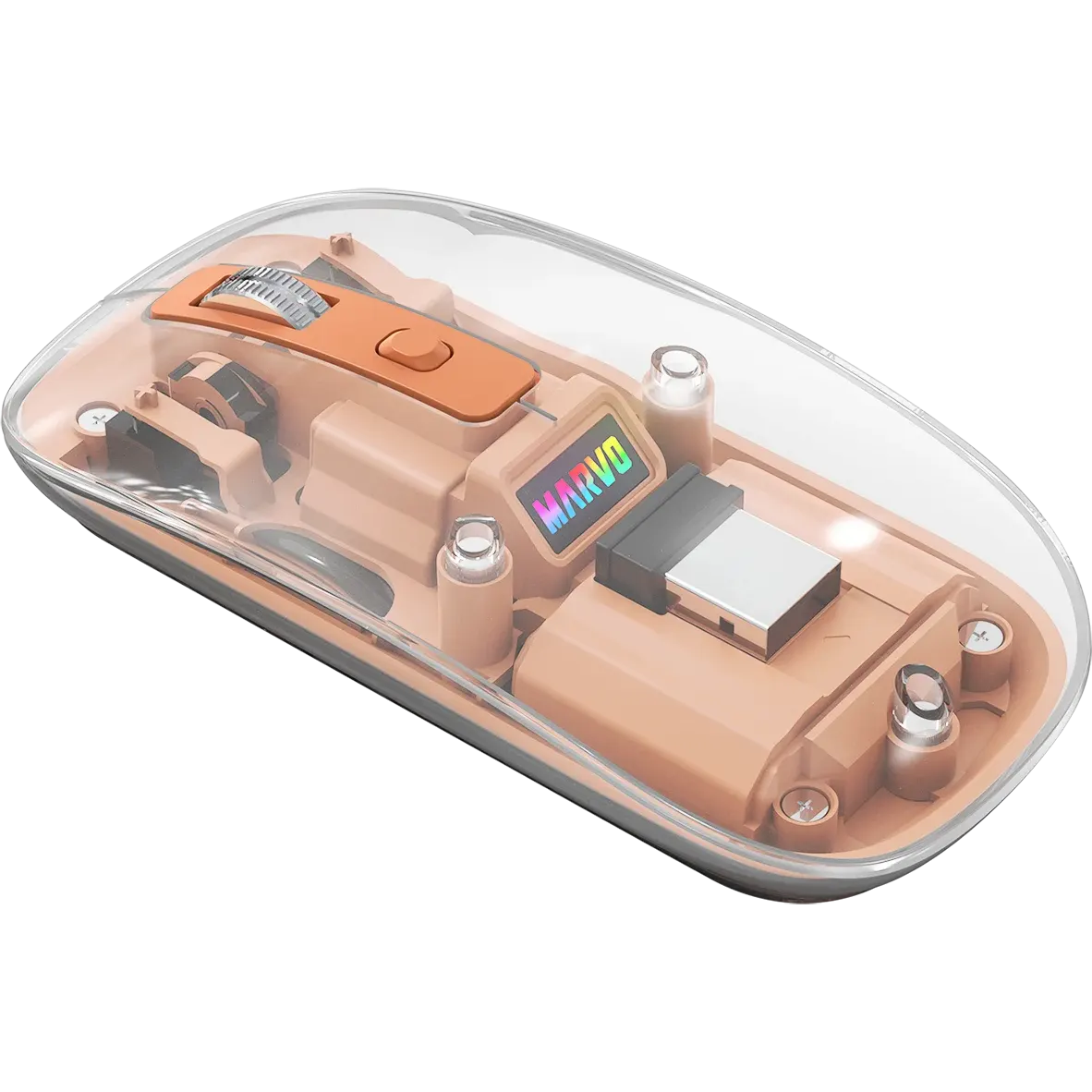 Мышь MARVO M810W Prism B10 Orange - M810W OR - фото 3