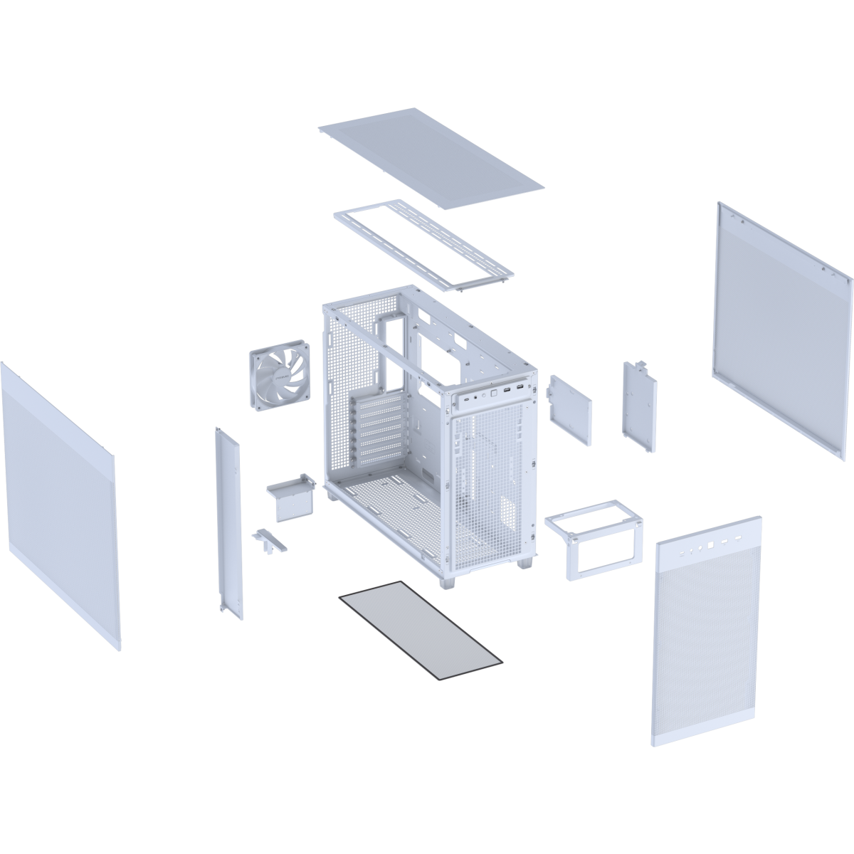 Корпус ASUS Prime AP303 Mesh White - 90DC00V3-B39000 - фото 13