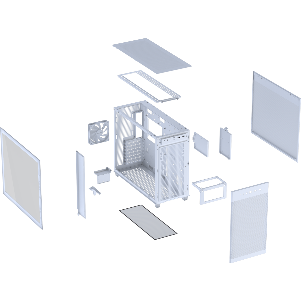 Корпус ASUS Prime AP303 TG White - 90DC00V3-B39010 - фото 13