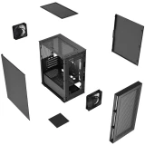 Корпус Powercase Mistral Micro SM01 SI Black (CMMSM01-F2)