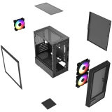 Корпус Powercase Mistral Micro SM02 Black (CMMSM02B-L3)