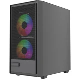 Корпус Powercase Mistral Micro SM02 ARGB Black (CMMSM02B-A3)