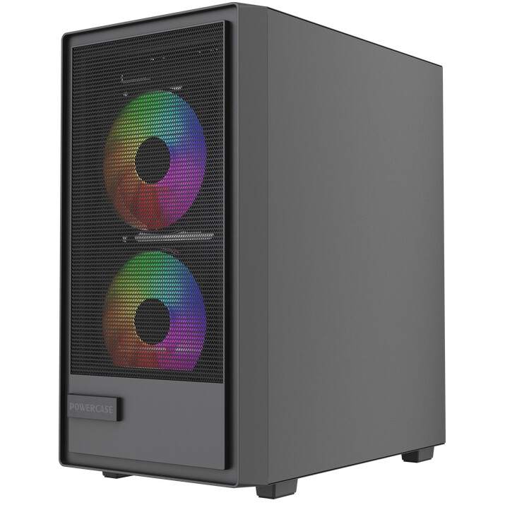 Корпус Powercase Mistral Micro SM02 ARGB Black - CMMSM02B-A3 - фото 3