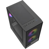 Корпус Powercase Mistral Micro SM02 ARGB Black (CMMSM02B-A3)