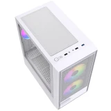 Корпус Powercase Mistral Micro SM02 ARGB White (CMMSM02W-A3)
