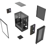 Корпус Powercase Mistral Micro SM03 ARGB Black (CMMSM03B-A3)