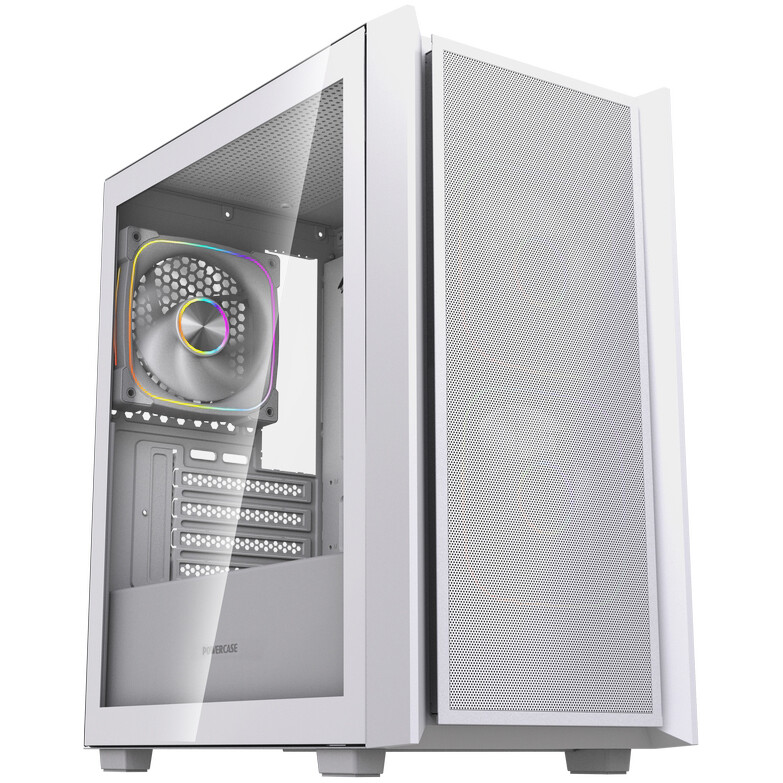 Корпус Powercase Mistral Micro SM03 ARGB White - CMMSM03W-A3