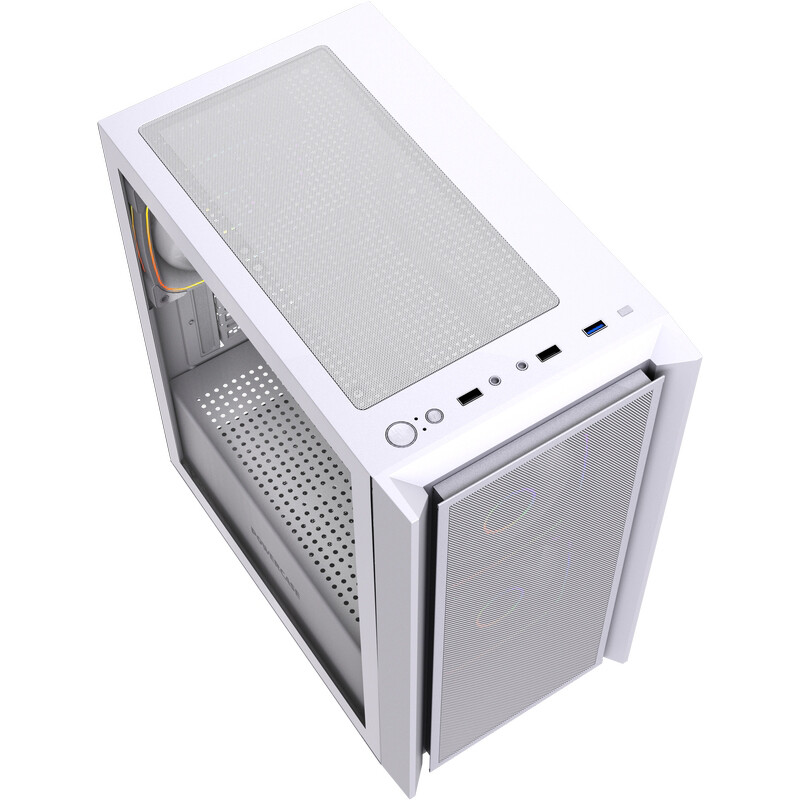 Корпус Powercase Mistral Micro SM03 ARGB White - CMMSM03W-A3 - фото 3