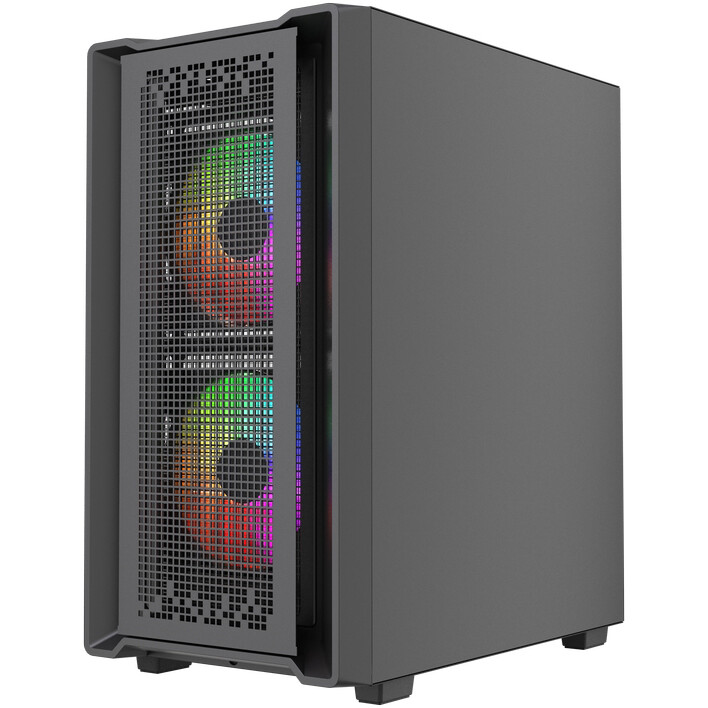 Корпус Powercase Mistral Micro SM04 ARGB Black - CMMSM04B-A3 - фото 2