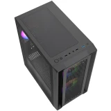 Корпус Powercase Mistral Micro SM04 ARGB Black (CMMSM04B-A3)