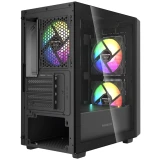 Корпус Powercase Mistral Micro SM04 ARGB Black (CMMSM04B-A3)