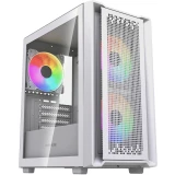 Корпус Powercase Mistral Micro SM04 ARGB White (CMMSM04W-A3)