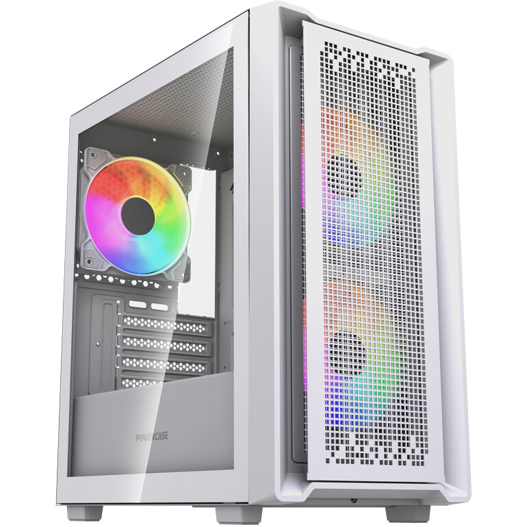 Корпус Powercase Mistral Micro SM04 ARGB White - CMMSM04W-A3