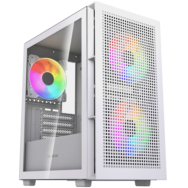Корпус Powercase Mistral Micro SM05 ARGB White