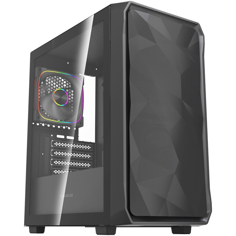 Корпус Powercase Mistral Micro SM06 ARGB Black - CMMSM06B-A3