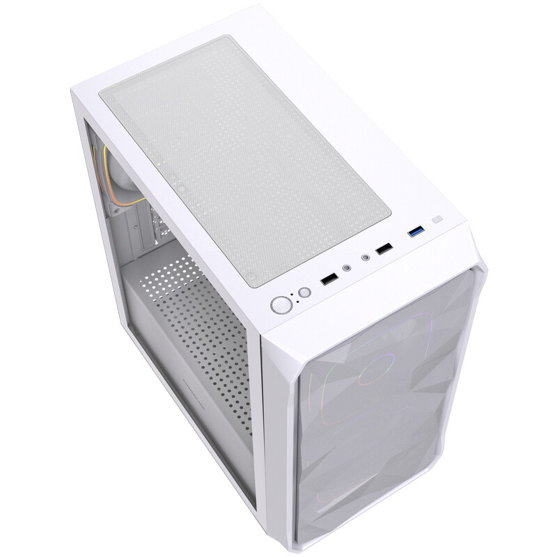 Корпус Powercase Mistral Micro SM06 ARGB White - CMMSM06W-A3 - фото 4
