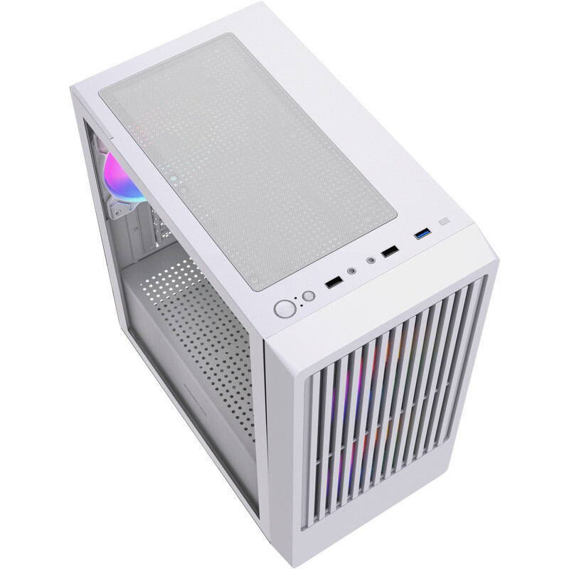 Корпус Powercase Mistral Micro SM07 ARGB White - CMMSM07W-A3 - фото 4