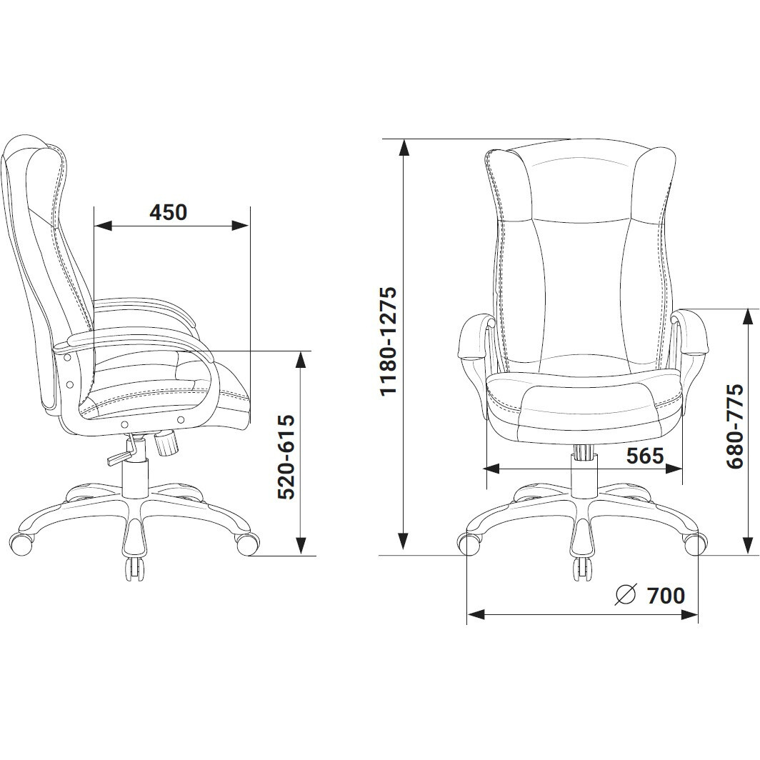 Офисное кресло Бюрократ CH-879N/BLACK - фото 6