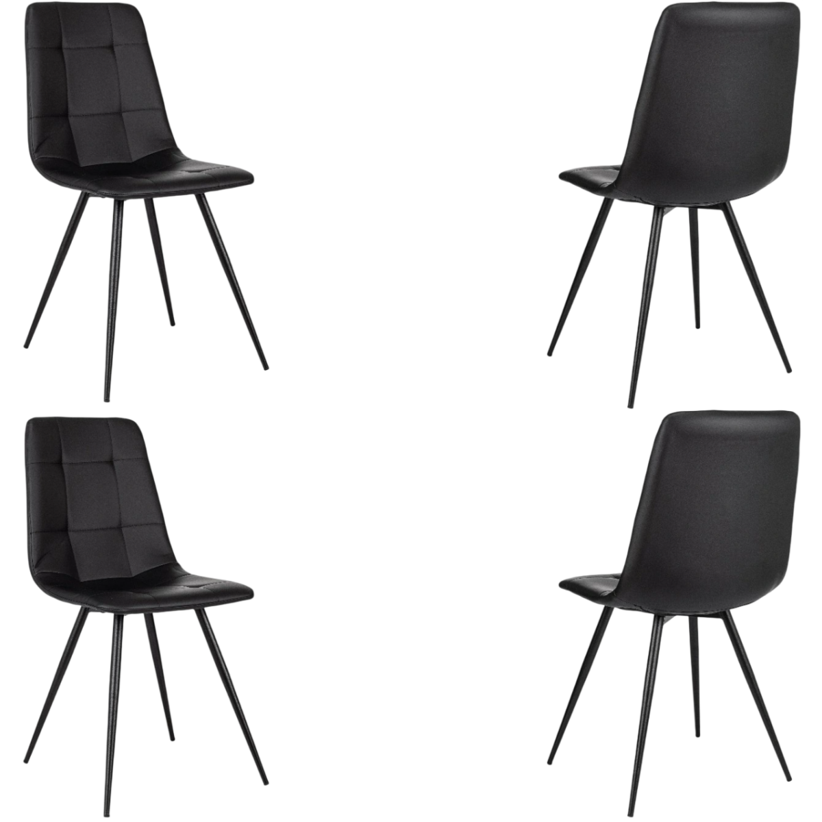 Комплект стульев Бюрократ CH-K1_1/BLACK-PU_4