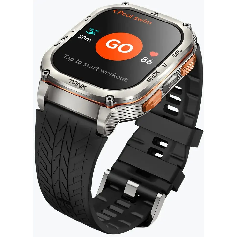 Умные часы Kospet Tank M3 Ultra Silver - фото 3