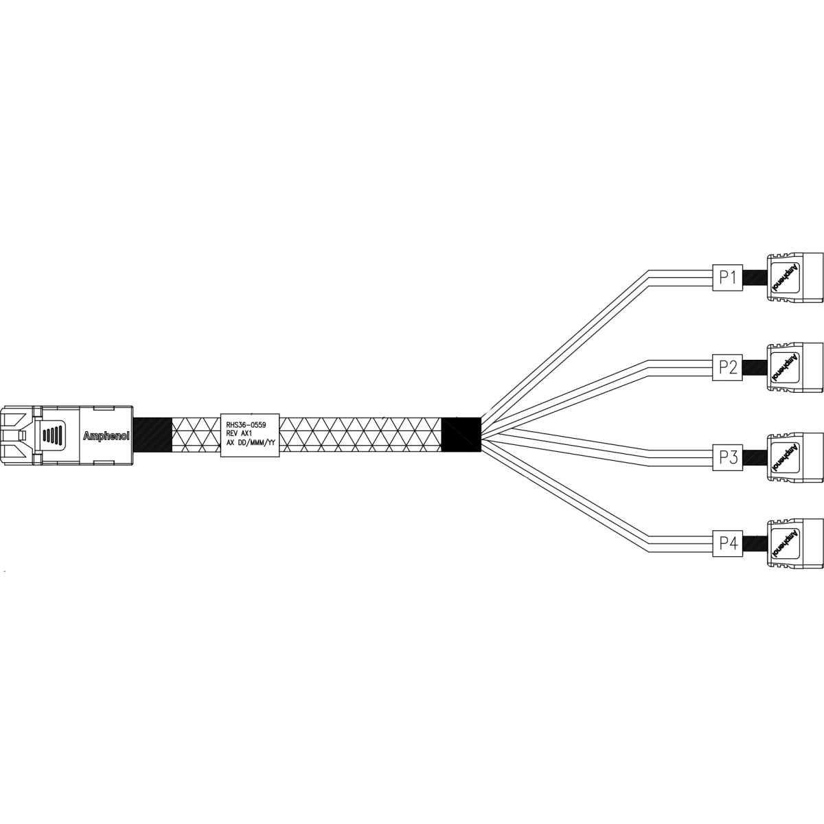 Кабель Amphenol RHS36-0559
