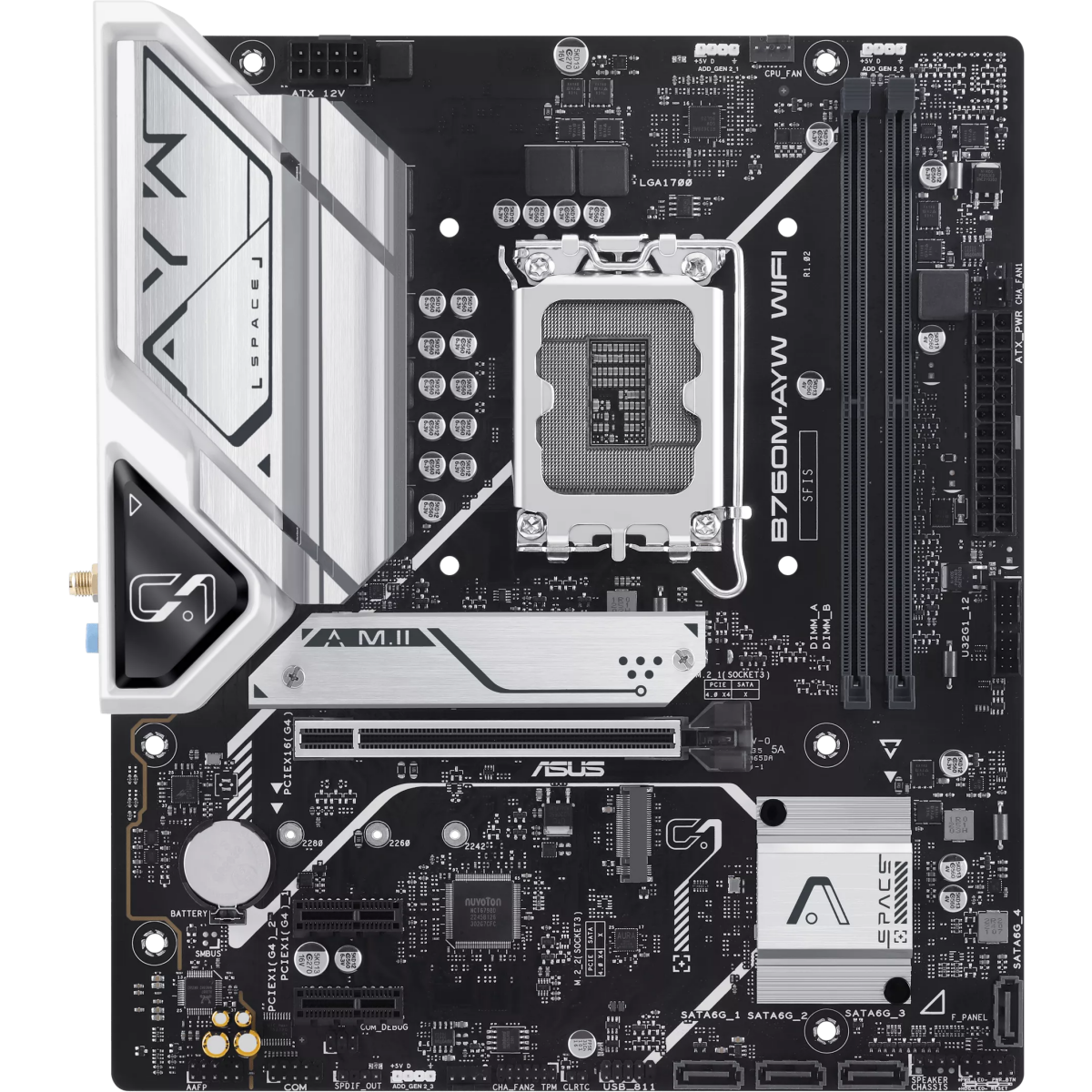 Материнская плата ASUS B760M-AYW WIFI-SI