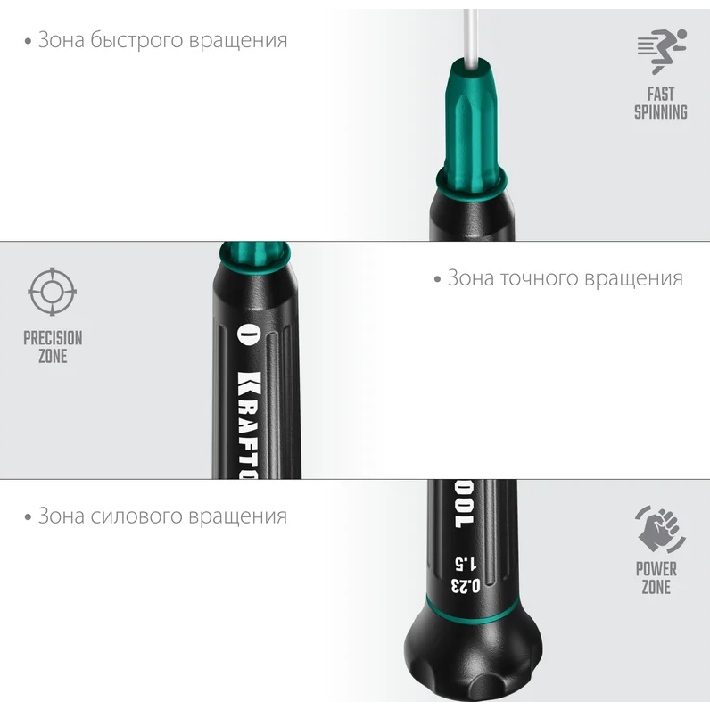 Набор отвёрточный KRAFTOOL Precision 12 - 25689 - фото 8