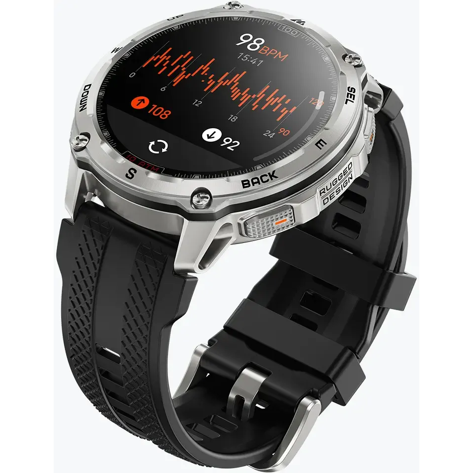 Умные часы Kospet Tank T4 Silver - фото 4