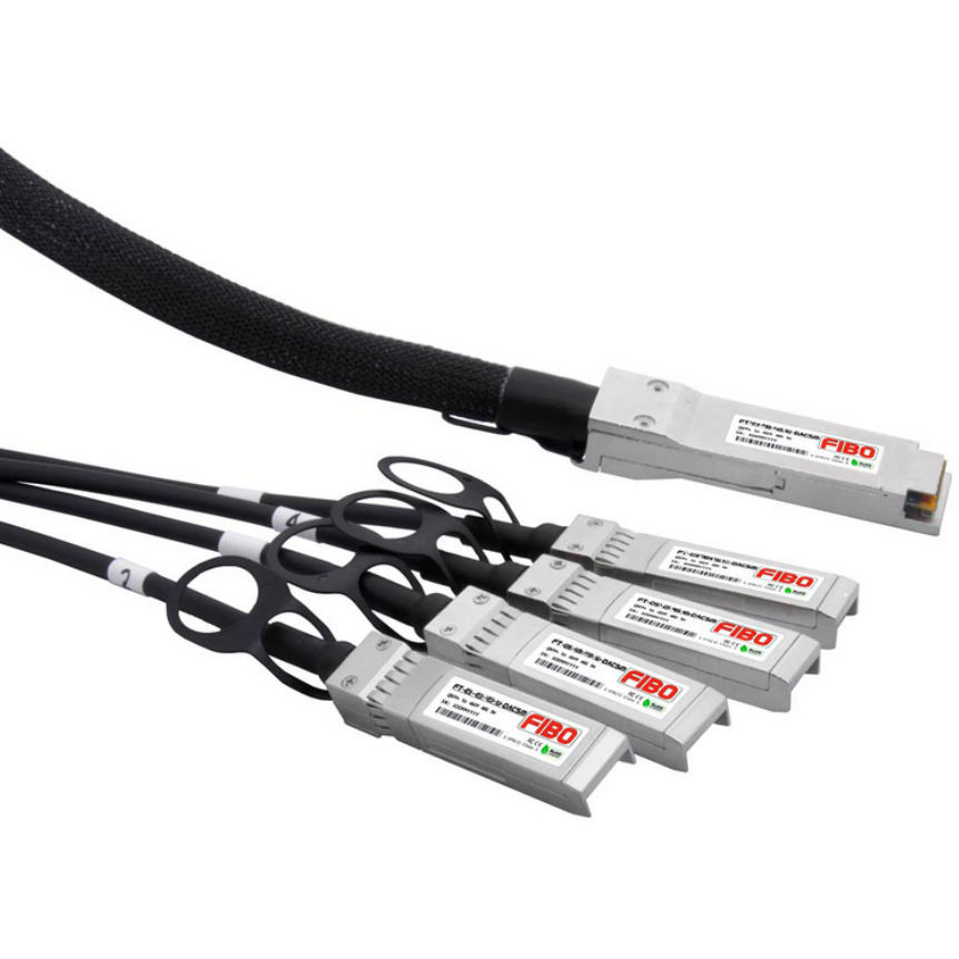 Кабель QSFP28 FIBO-TELECOM FT-Q100-4S25-DAC5m, 5м