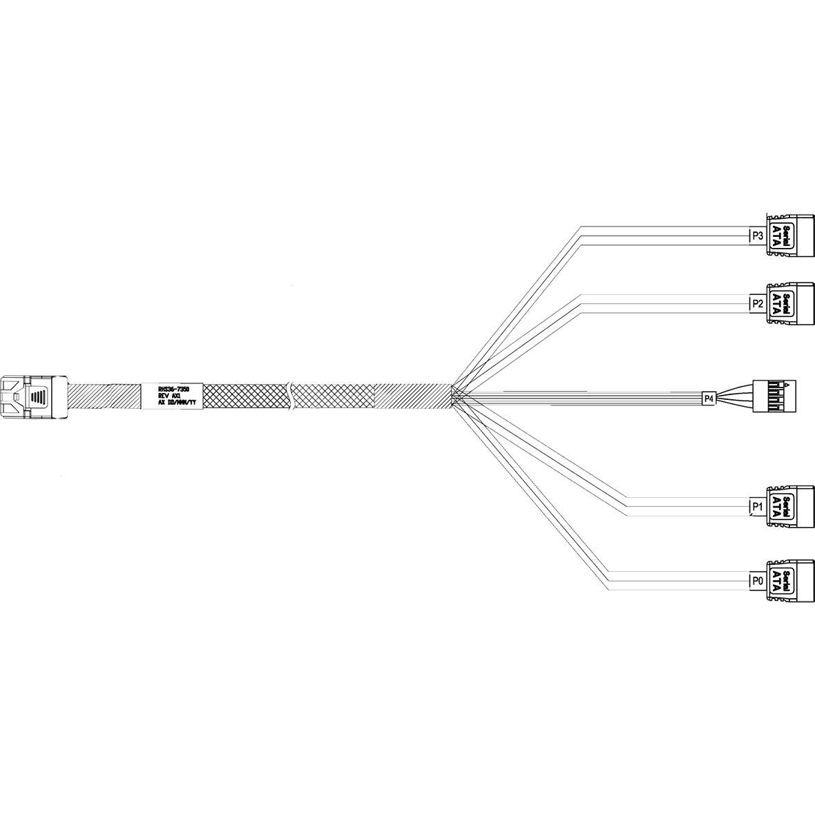 Кабель Amphenol RHS36-7350