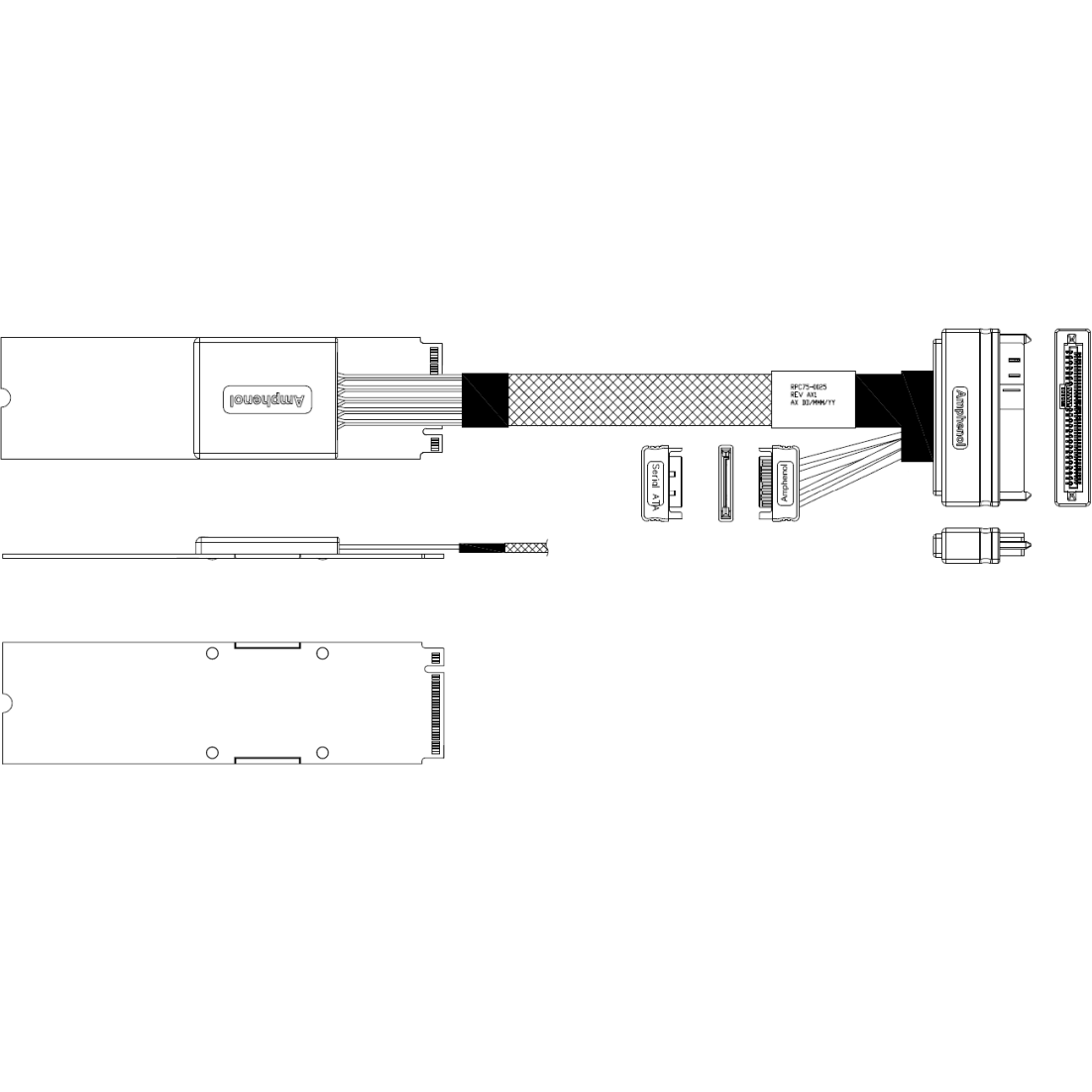 Кабель Amphenol RPC75-0025