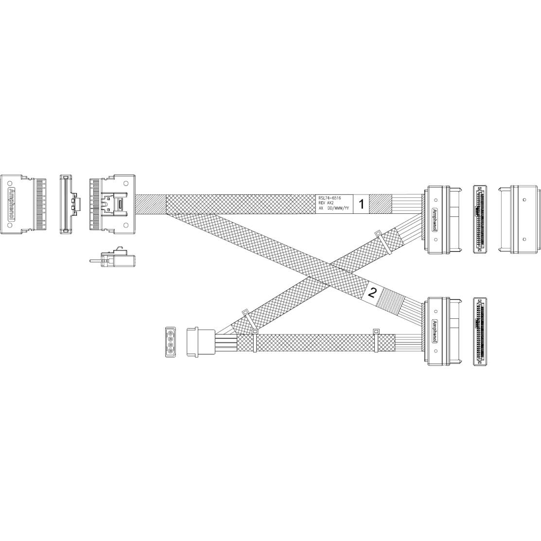 Кабель Amphenol RSL74-6516