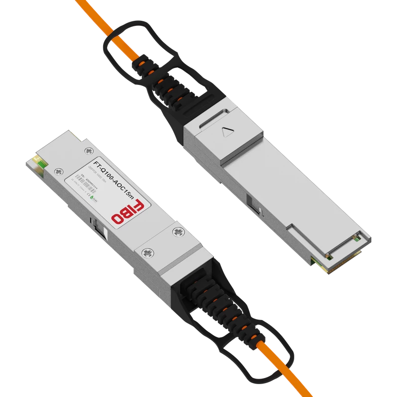 Кабель QSFP28 FIBO-TELECOM FT-Q100-AOC15m, 15м