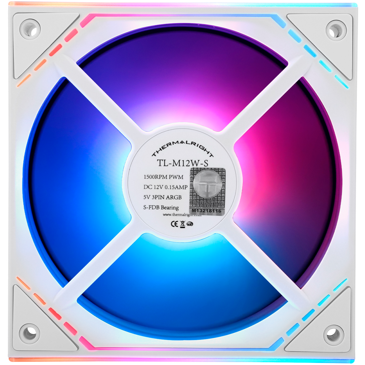 Вентилятор для корпуса Thermalright TL-M12W-S (3 шт.) - TL-M12W-S X3 - фото 3