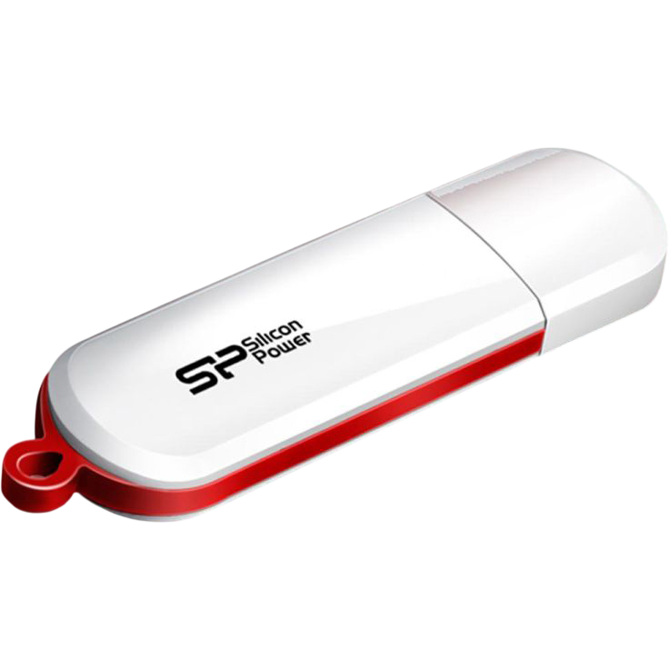 USB Flash накопитель 8GB Silicon Power LuxMini 320 White (SP008GBUF2320V1W)