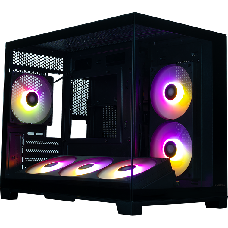 Корпус XASTRA QW500M 6ARGB-FC-C6-UC Black - QW500M-1FA36A-1FA24A-1FC12A-C6-UC
