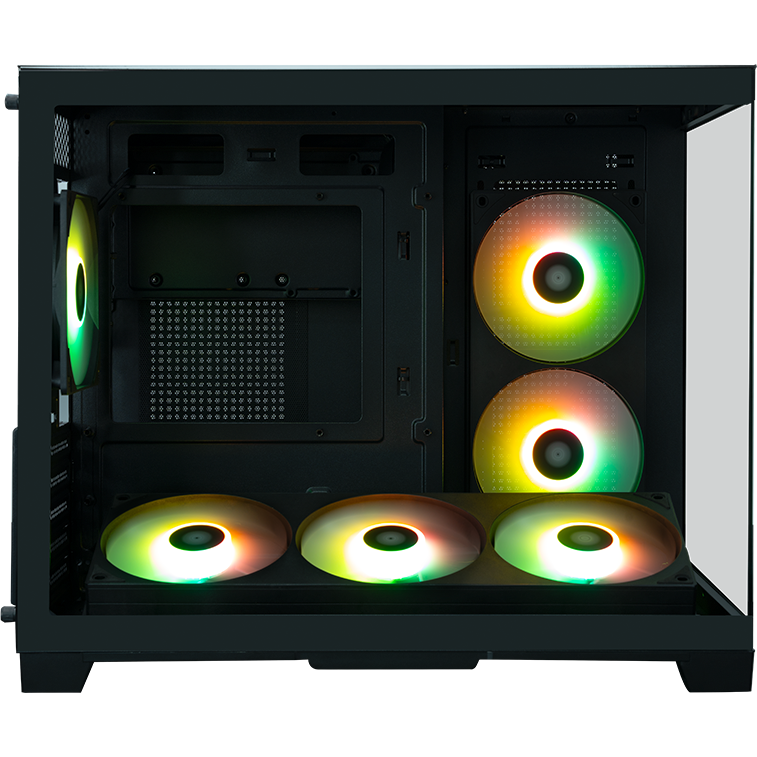 Корпус XASTRA QW500M 6ARGB-FC-C6-UC Black - QW500M-1FA36A-1FA24A-1FC12A-C6-UC - фото 5