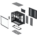 Корпус XASTRA QW500M 6ARGB-FC-C6-UC Black (QW500M-1FA36A-1FA24A-1FC12A-C6-UC)