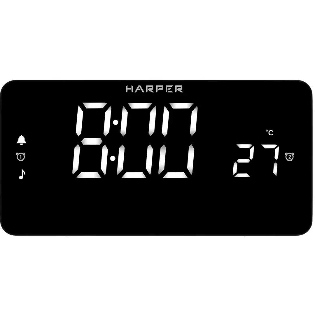 Радиобудильник Harper HCLK-5030 Black - фото 2