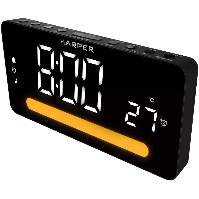 Радиобудильник Harper HCLK-5030 Black - фото 3