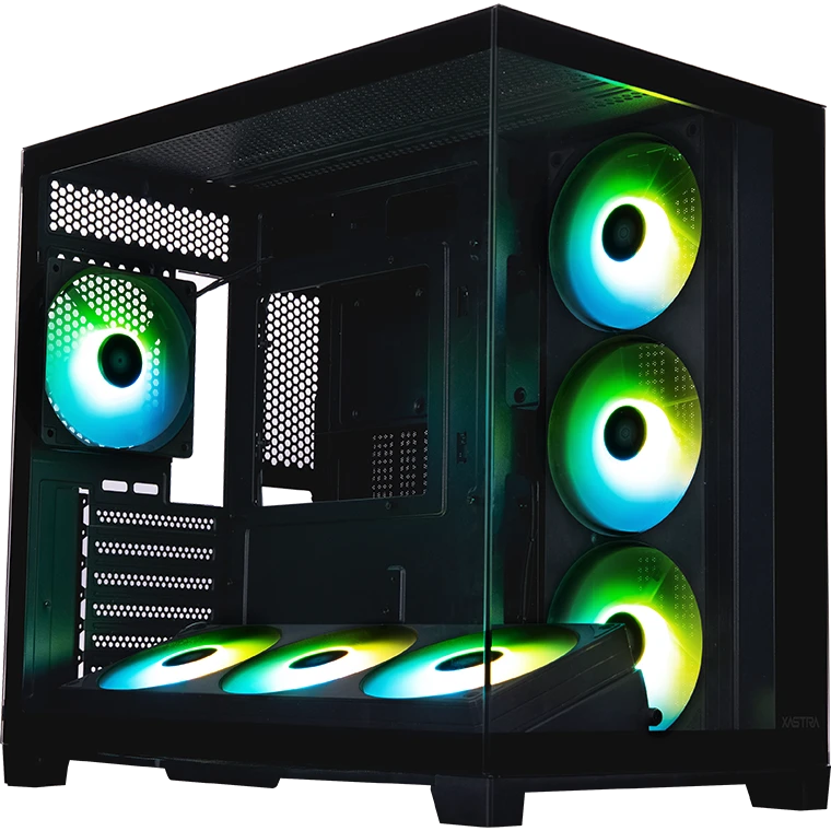Корпус XASTRA QW500 7ARGB-FC-C6-UC Black - QW500-2FA36A-1FC12-C6-UC - фото 2