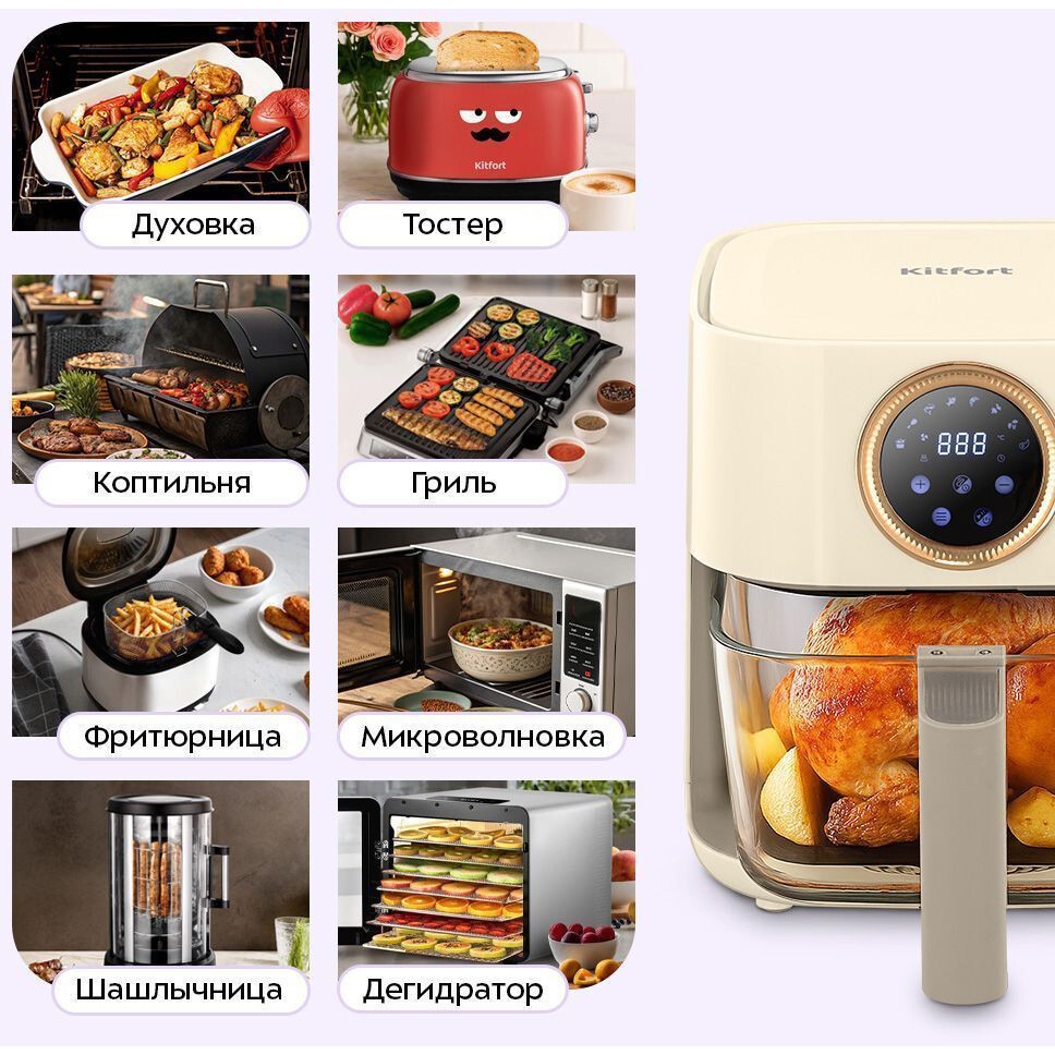 Аэрогриль Kitfort KT-2258 - фото 3