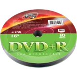 Диск DVD+R VS 4.7Gb 16x Shrink (10 шт.) (VSDVDPRS1001)