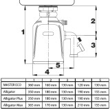 Измельчитель пищевых отходов Bort Alligator Max (93410778)